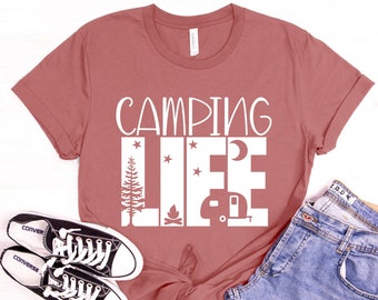 Camping Life Shirt: Happy Camper T-Shirt, Custom Group Shirts