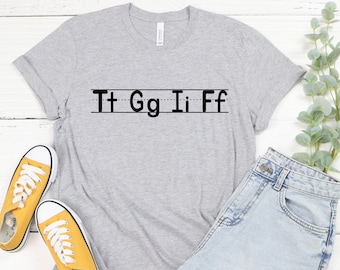 Alphabet Teacher T-Shirt: Funny TGIF Teacher Appreciation Tee