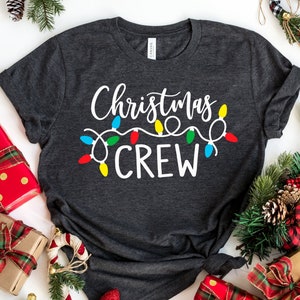 Christmas Crew Shirt: Matching Family Holiday Lights Tee