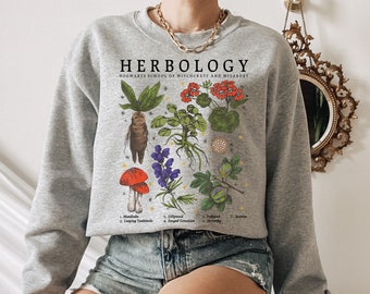 Herbology Plants Sweatshirt: Botanical Plant Lover Gift