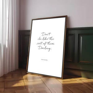 Fashion Quote Canvas Print: Monochrome Typography Wall Art