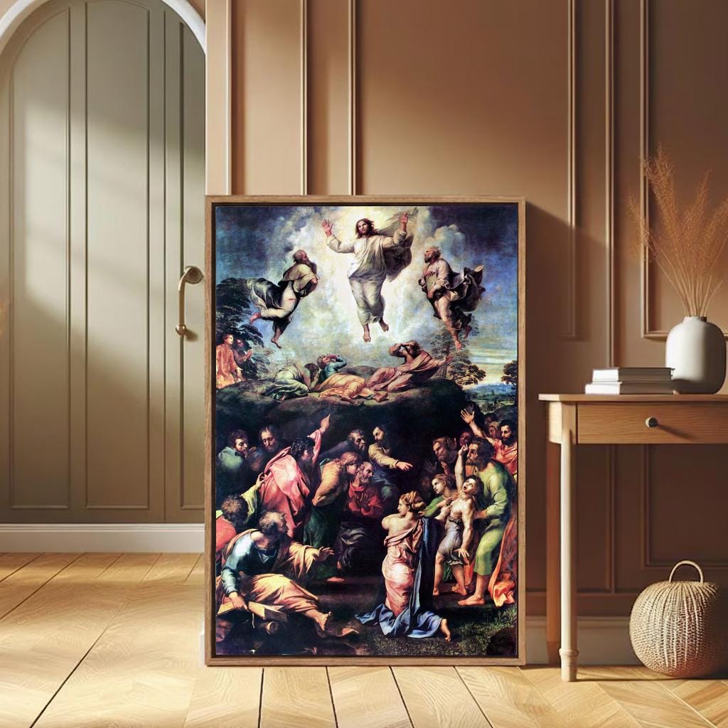 Raphael the Transfiguration Canvas Print, Renaissance Religious Wall ...