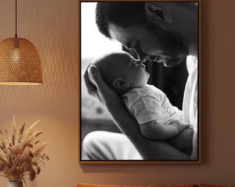 Custom Photo Canvas Print, Personalized Photo Canvas Print, Custom Family Portrait Wall Art