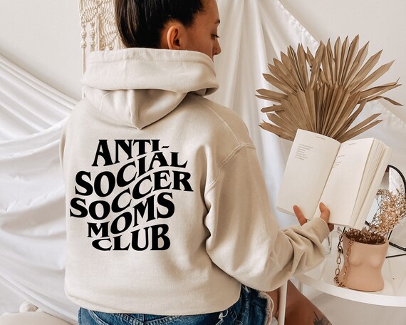  UniqueClothing Anti Social Moms Club Hoodies - Funny Mama Hoodie,  Mama Life Hoodie For Women S Black : Clothing, Shoes & Jewelry