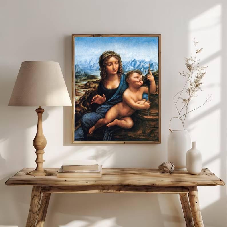 Renaissance Madonna and Child Art, Classic Religious Canvas, Vintage ...