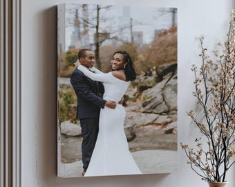 Custom Photo Canvas Print: Family Portrait, Wedding Picture