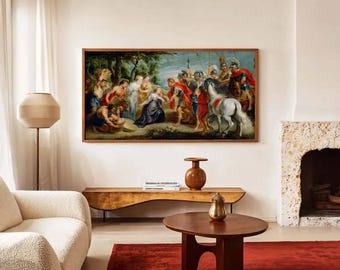 Classical Art Print, Historic Wall Art, Renaissance Style Decor, Vintage Masterpiece Reproduction, Large Landscape Artwork, Old World Canvas