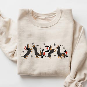 Dachshund Christmas Sweatshirt, Dachshund Christmas Shirt, Dog Lover Gift, Dachshund New Year Shirt, Christmas Crewneck, Dachshund Mom Shirt