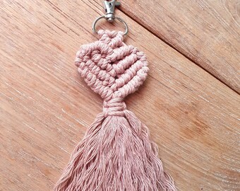 Macrame key/bag pendant *various colors available*