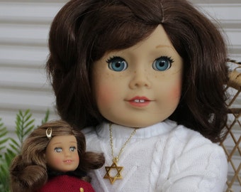 Star of David necklace for 18" doll like American Girl Doll, Rebecca Rubin, Lindsey Bergman