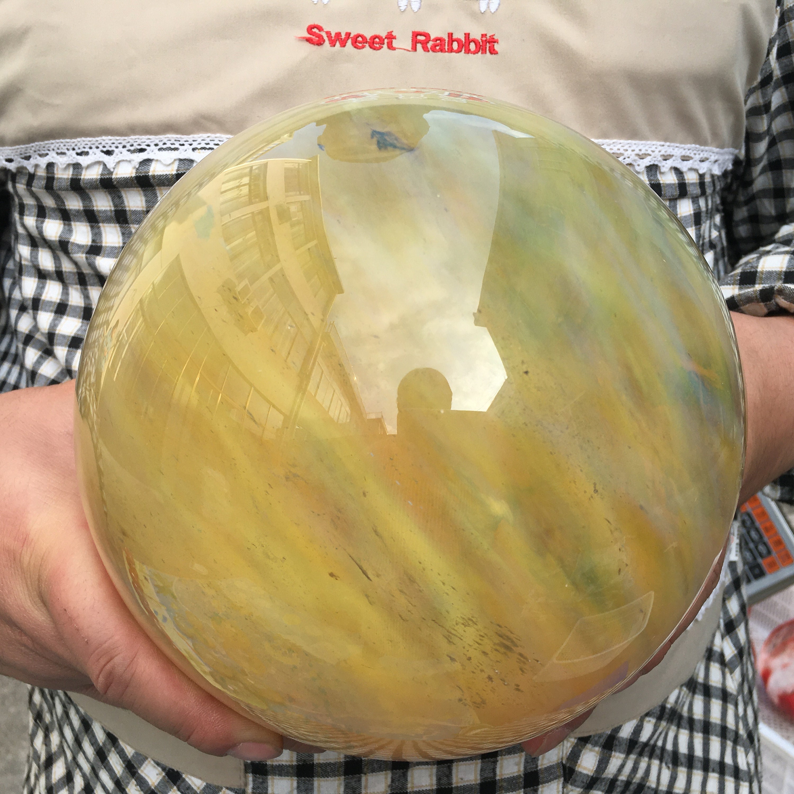 Yellow Smelting Stone Quartz Ball Crystal Ball Mineral Quartz Etsy