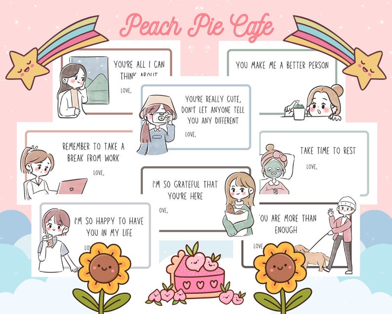 Cute Printable Love Notes for Boyfriend Girlfriend Partner - Etsy