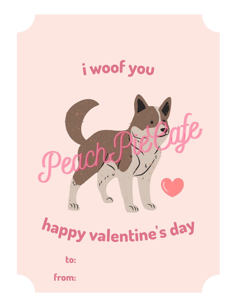Cute Instant Download Puppy Printable Valentine's Day Cards, Classroom ...