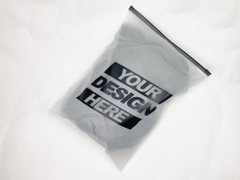 300pcs Custom Frosted Zipper Bags, Black Zipper Pull Scrub Bag, High Quality Plastic Zipper Bags