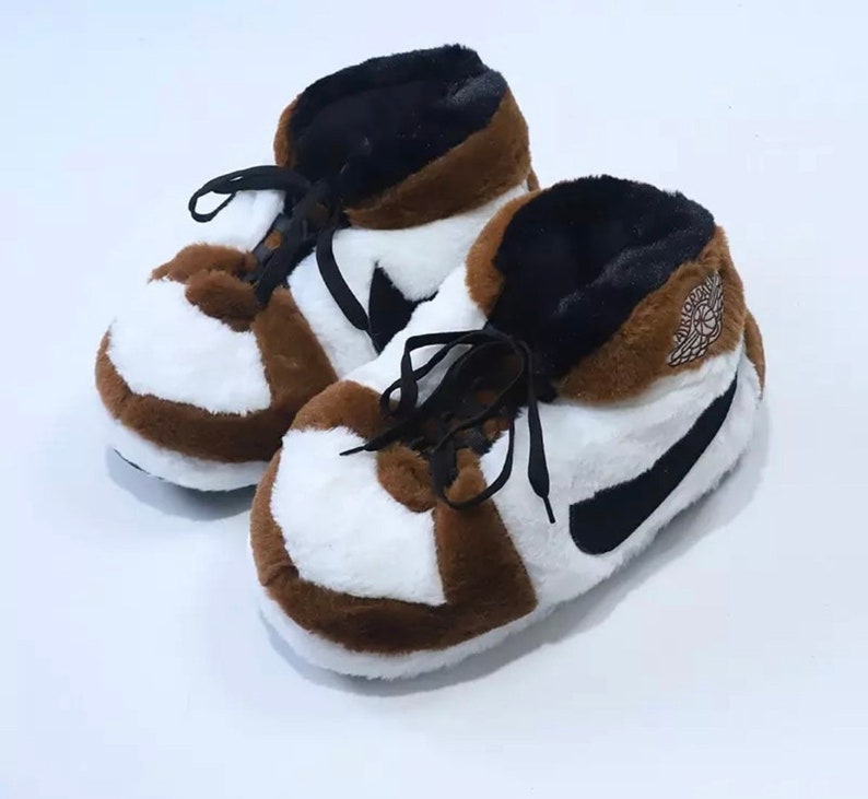 fluffy air jordan slippers