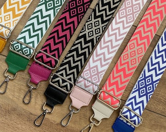 Bag strap, wide shoulder strap with silver clasp, bag strap, interchangeable strap for fanny packs & handbags