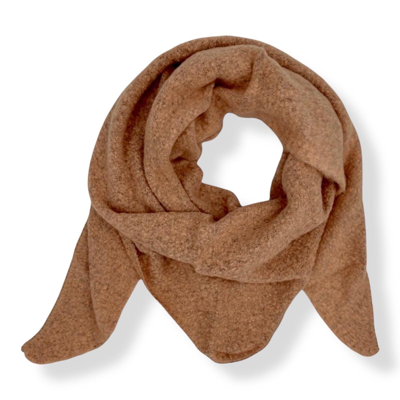 Châle Triangulaire Tricoté Avec Boucle En Cuir, Châle D'automne Au Crochet, Poncho Chaud Et Confortable (noir, Taille Unique