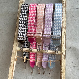 Breiter Schultergurt, Taschenriemen, Taschengurt für Bauchtaschen & Handtaschen mit Silberverschluss
