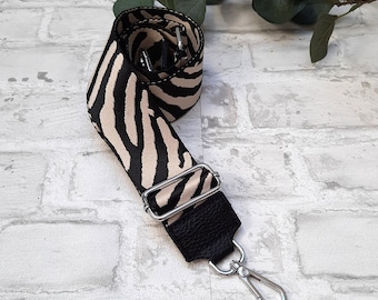 Breiter Taschenriemen Schultergurt mit Silbernem Verschluss – Verstellbarer Taschengurt, Wechselgurt für Bauchtaschen & Handtaschen
