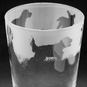 KOKERKOP GLAS | 57 cl conisch pintglas met cockerpoo-friesontwerp