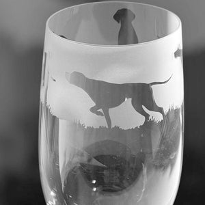 ANGIELSKI SZKLANKA DO WSKAŹNIKÓW | Szklanka do piwa rzemieślniczego 46cl Szklanka kryształowa z grawerowanym wzorem Pointer Frieze