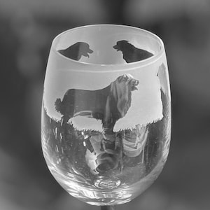 CALICE DA VINO LEONBERGER Bicchiere da vino da 35 cl con motivo fregio Leonberger