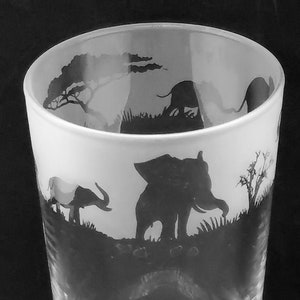 OLIFANT GLAS | 57 cl conisch pintglas met olifantenfries