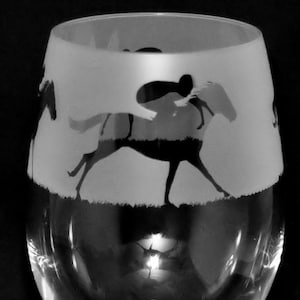 RACEPORSE WEINGLAS 35cl Weinglas mit Rennpferd Fries Design
