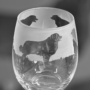 BICCHIERE LEONBERGER / Bicchiere da vino/acqua senza stelo da 36 cl con design a forma di cane Leonberger