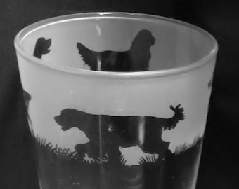VASO GORDON SETTER / Vaso de pinta cónico de 57 cl con diseño de friso Gordon Setter