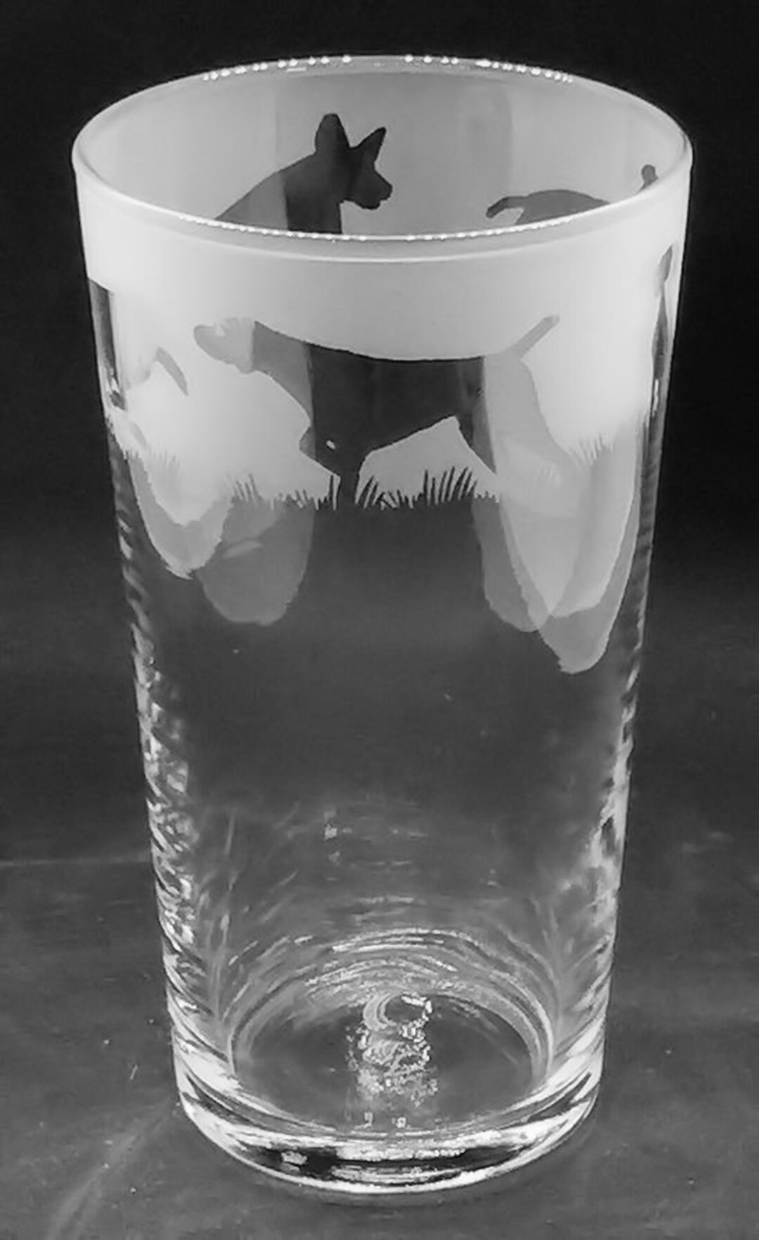 Glass Pointers GERMAN POINTER GLASS | 57cl Conical Pint Glass With German Shorthaired ...