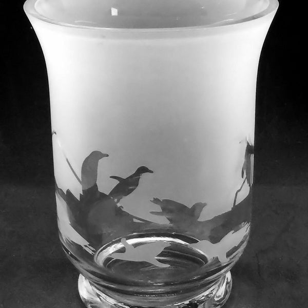 PENGUIN Frieze Clear Glass Vase (14.5cm, Boxed)