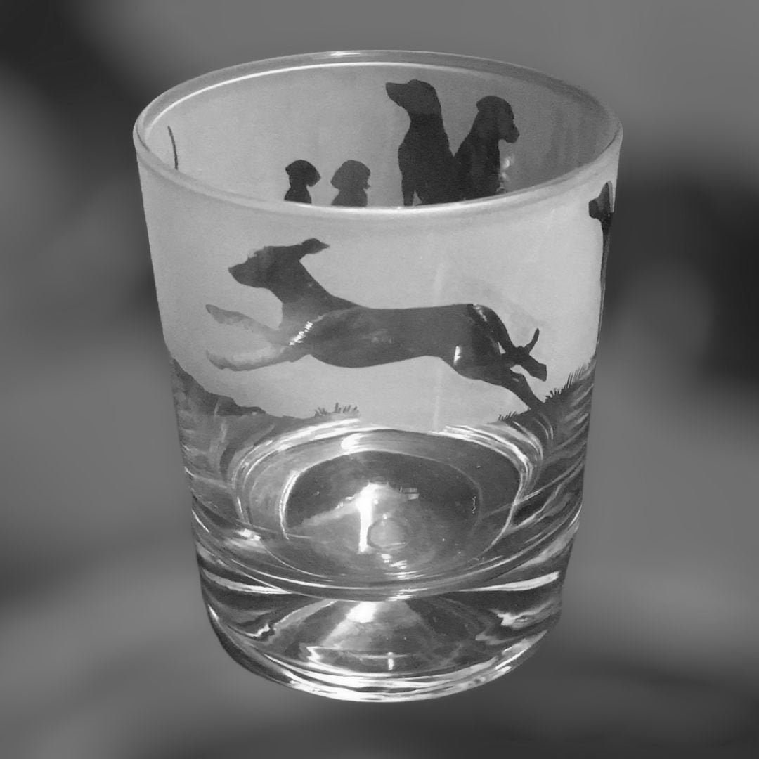 RHODESIAN RIDGEBACK GLASS | 30cl Glass Whisky Tumbler With Rhodesian ...