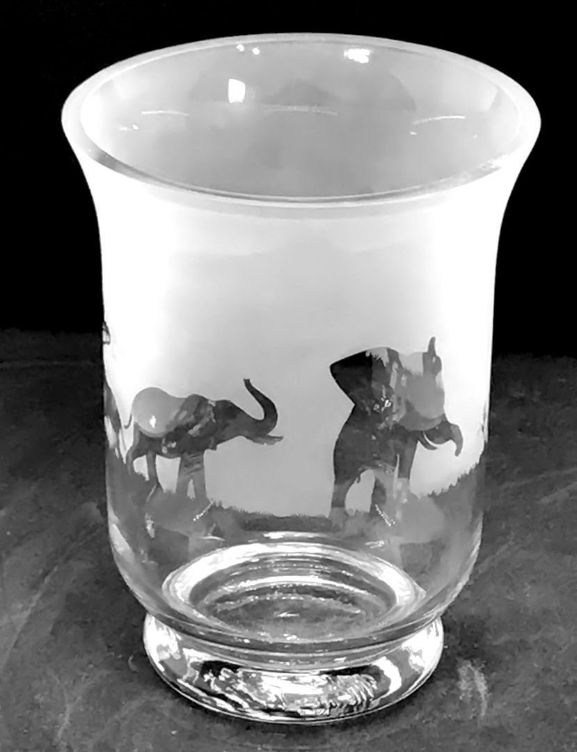 ELEPHANT フリーズ クリアガラス花瓶（14.5 cm、箱入り） - Etsy 日本