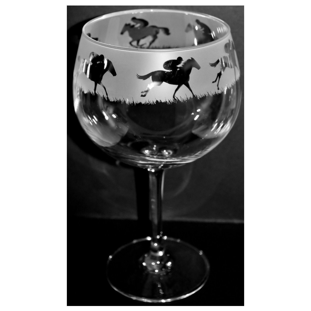 Jack Russell Terrier Fries Verpackt 70cl Glas Gin Ballon