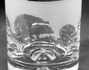 SZKLANKA W KSZTAŁCIE JEŻA | 30cl szklanka do whisky z fryzem jeża