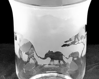 ELEPHANT フリーズ クリアガラス花瓶（14.5 cm、箱入り） - Etsy 日本