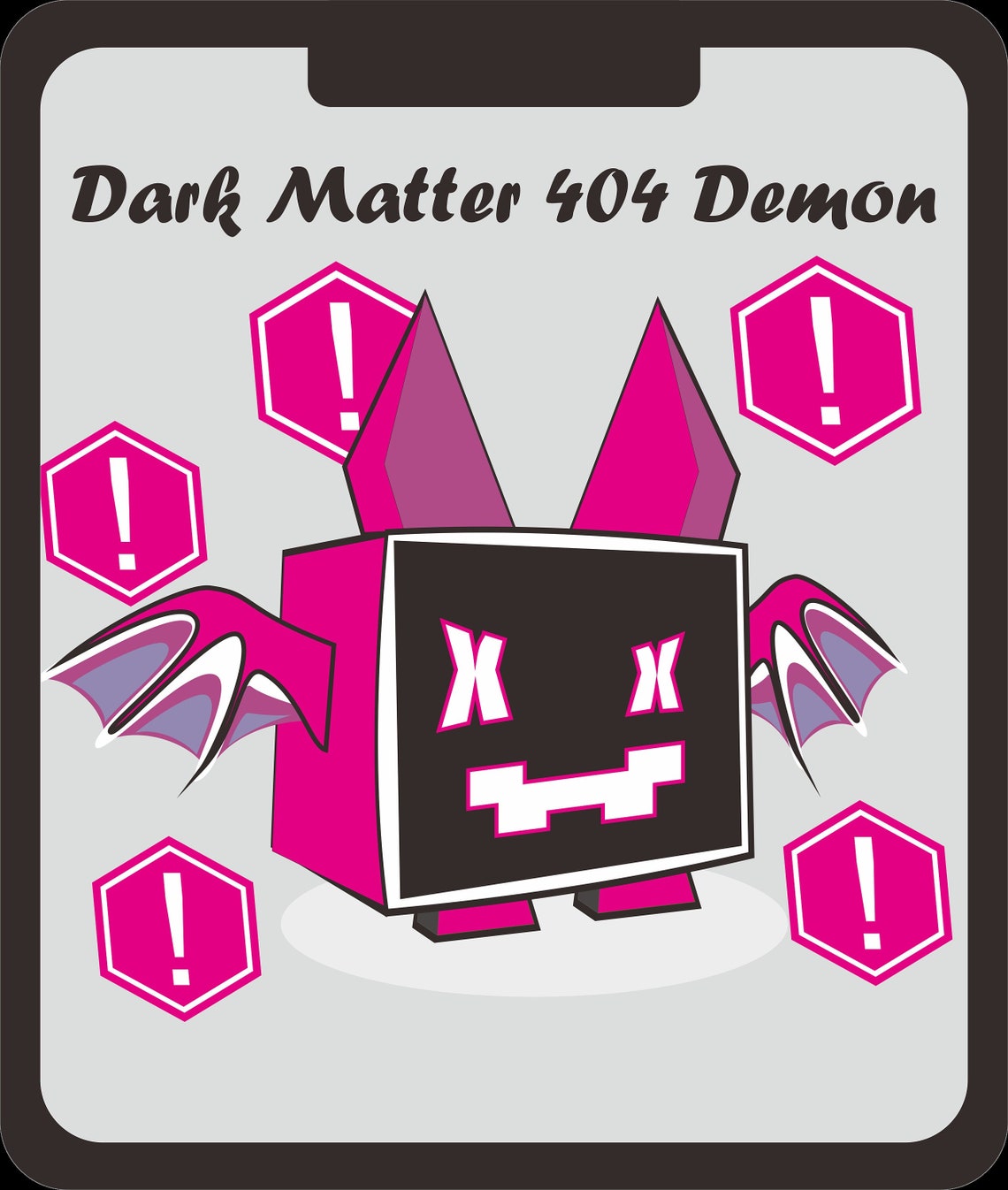 Dark Matter 404 Demon Pet Simulator X Etsy