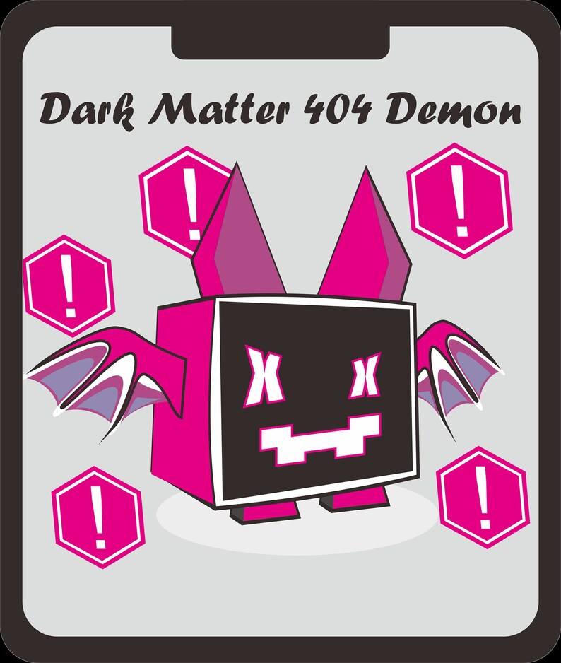 Dark Matter 404 Demon Pet Simulator X Etsy