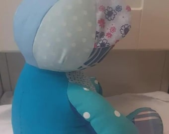 Ours en peluche en patchwork