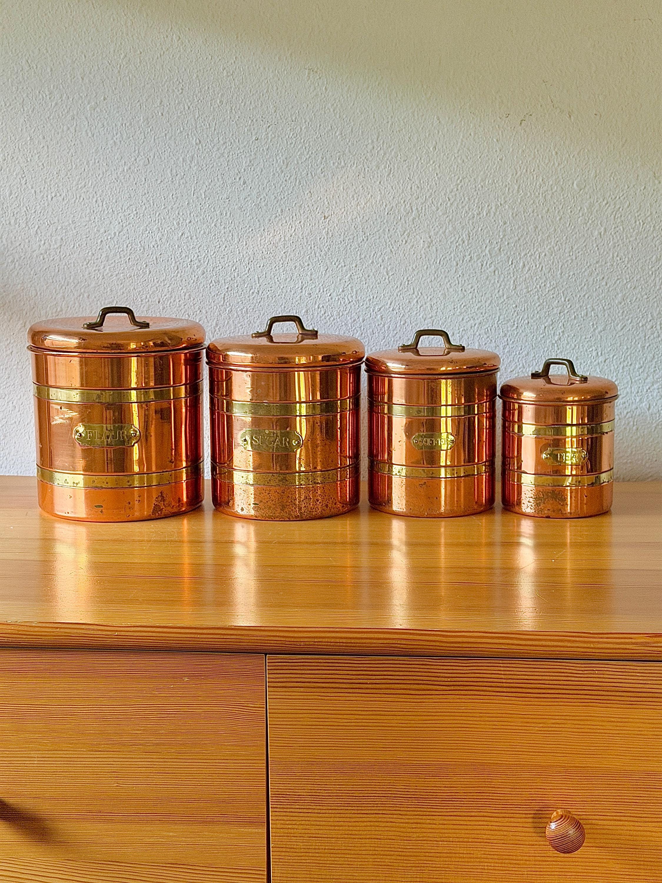 Antique Sugar Tin Canister - Etsy