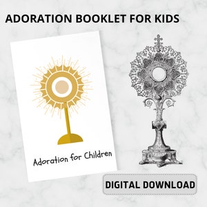 Livret Adoration pour les enfants - TÉLÉCHARGEMENT NUMÉRIQUE