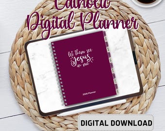 2026 Simple Holiness Catholic Women's DIGITAL PLANNER/ liturgical living, saint feast days, digital calendar, Catholic calendar,Mass reading