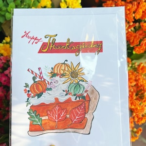 | de cartes de Thanksgiving | de tarte de Thanksgiving | de cartes de vœux | Canada Aquarelle conçue | | de cartes faites à la main Artiste de Vancouver