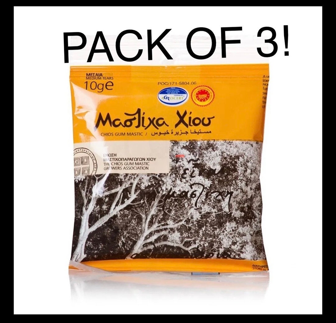 3 PACK 3x10gm Chios Mastiha 100 PURE Natural Mastic Gum Etsy