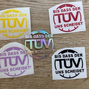 Sticker / Decal - Until the TÜV separates us! Car / Motorcycle / MTB / Boat