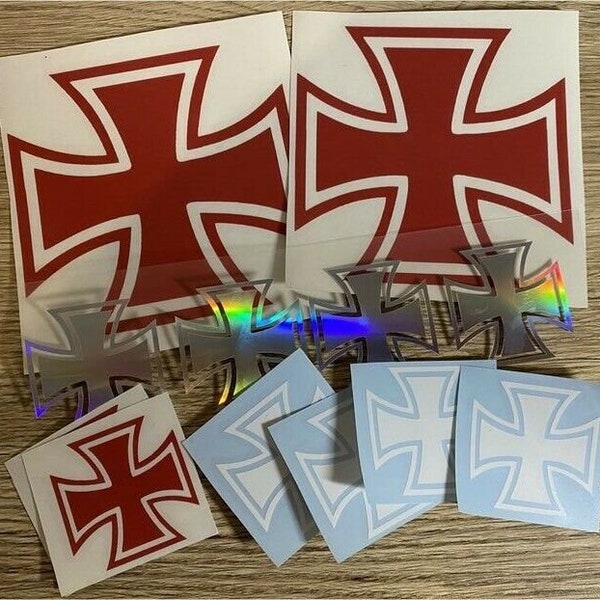 Stickers / Stickers - Iron Cross / Bundeswehr - Bicycle / Car / MX / MTB / Caravan