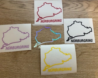 Nürburgring - Aufkleber / Sticker - Auto Luxus MX LKW Motorrad MTB