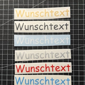 3x Stickers - Custom Text - Size L - Comic Sans