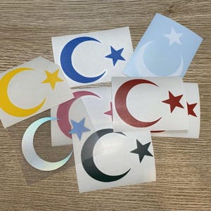2 x Stickers - Türkiye Türkiye Flag - Size M Car / Motorcycle / MTB